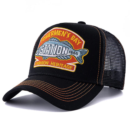 Unisex Summer Fishing Breathable Mesh Baseball Cap