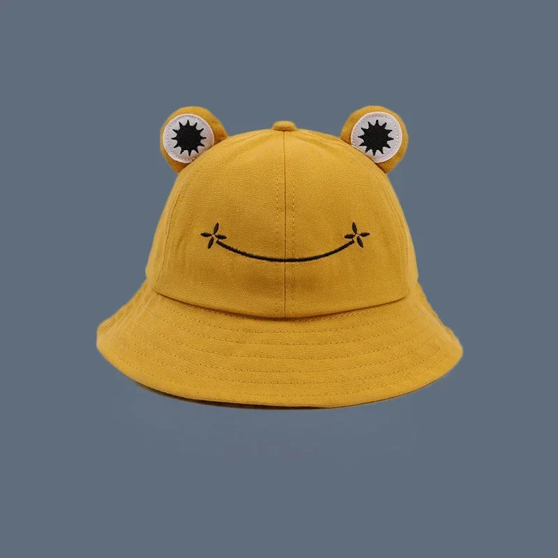 Cartoon Frog Fisherman Bucket Hat