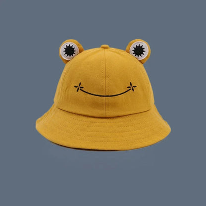 Cartoon Frog Fisherman Bucket Hat