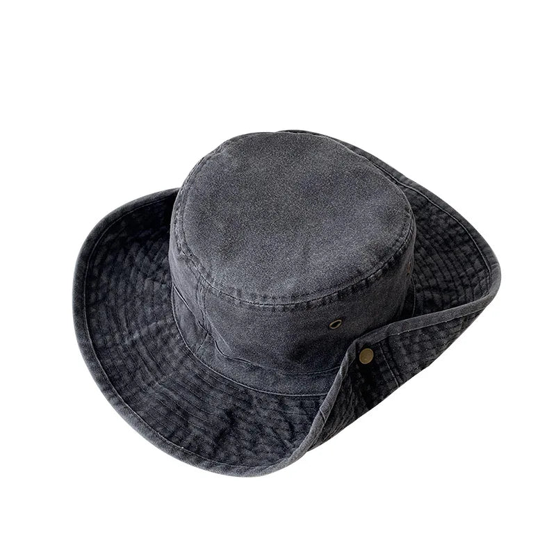 Retro Denim Bucket Hat