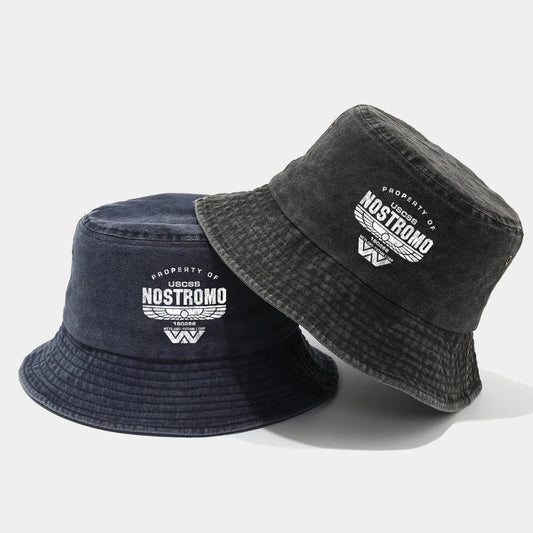 Nostromo Printed Washed Retro Sunshade Fisherman Hat