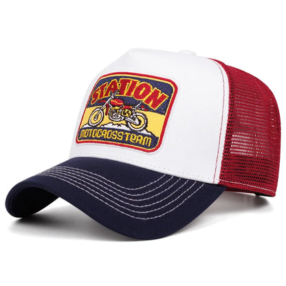 Unisex Sun Hat Hip Hop Mesh Trucker Hat