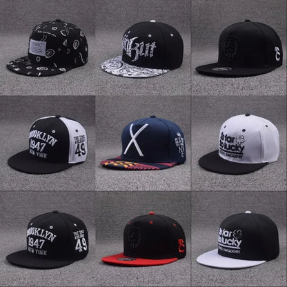Letter Embroidery Hip Hop Snapback Baseball Cap