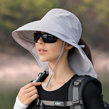 European American Wide Brim Sun Bucket Hat