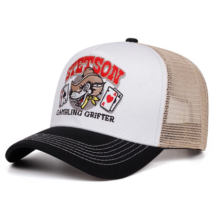 2025 Stetson Wolf Head Mesh Baseball Cap