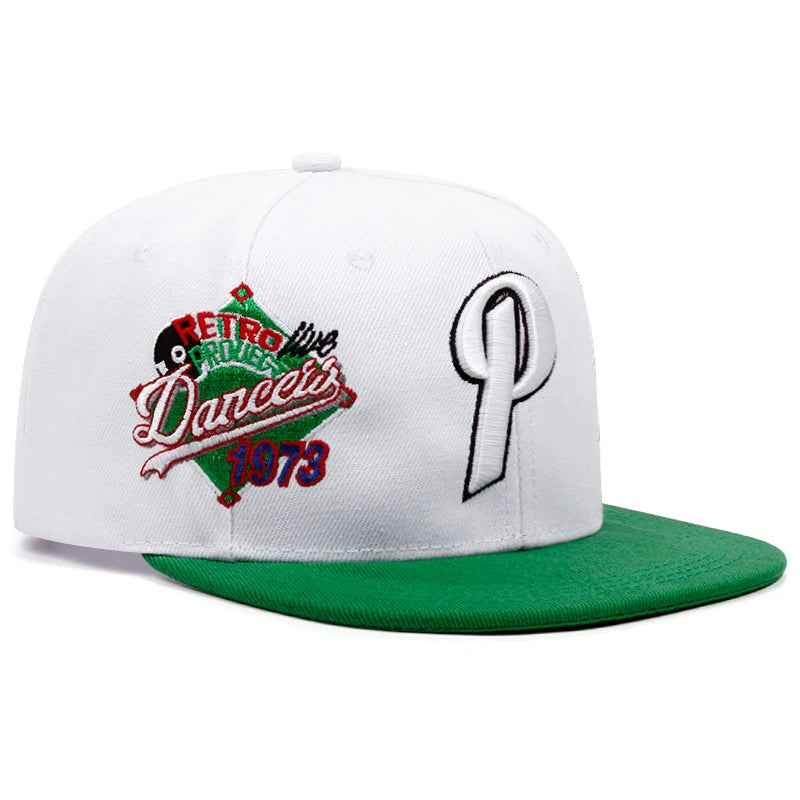 Personalized 1973 Letter P Flat Edge Baseball Cap