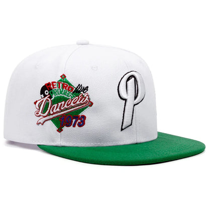 Personalized 1973 Letter P Flat Edge Baseball Cap
