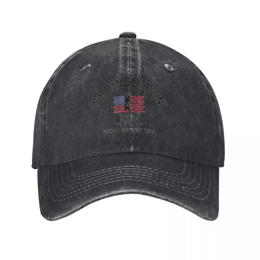 Vintage Bruce Springsteen Distressed Baseball Cap