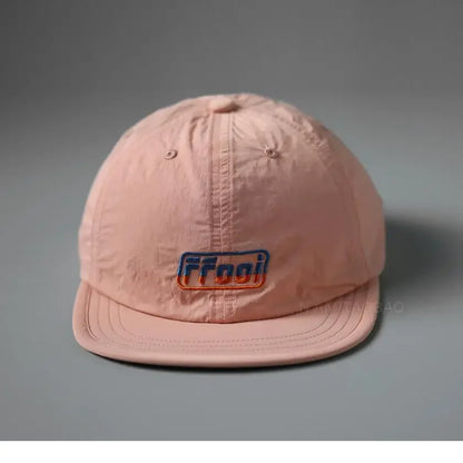 Retro Embroidered Flat Brim Trucker Hat
