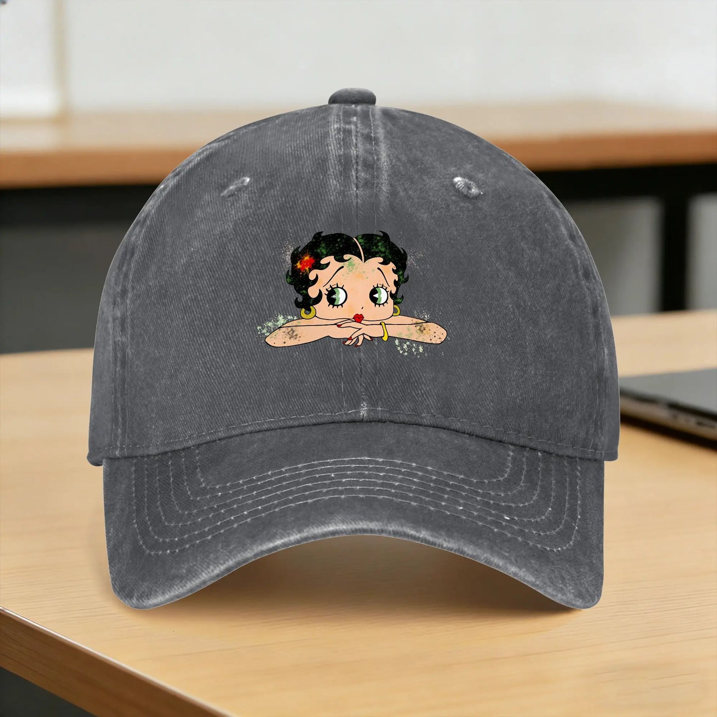Cartoon Betty Boops Washed Y2K Baseball Cap