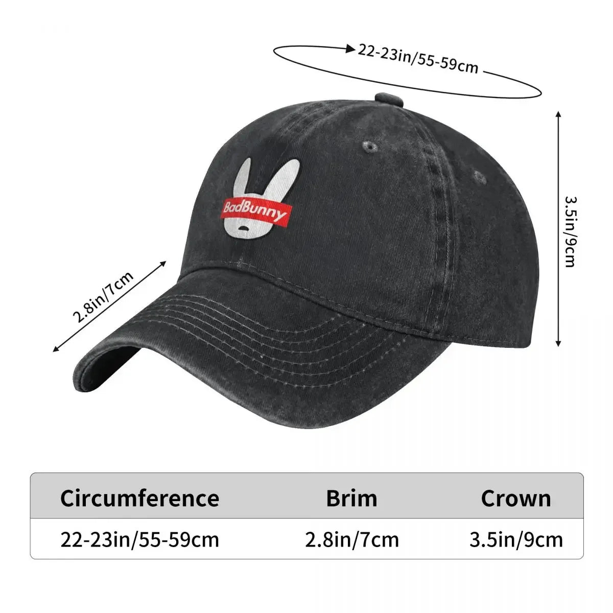 Bad Bunny Vintage Y2K Trucker Dad Baseball Cap