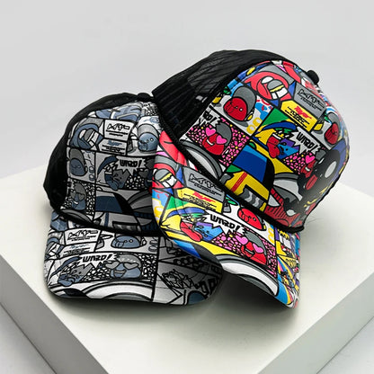 New Fashion Men Women Printed Cartoon Baseball Caps