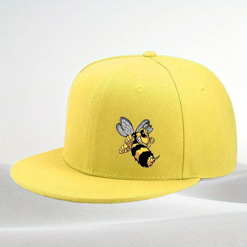 Angry Cartoon Bee Urban Streetwear Snapback Cap