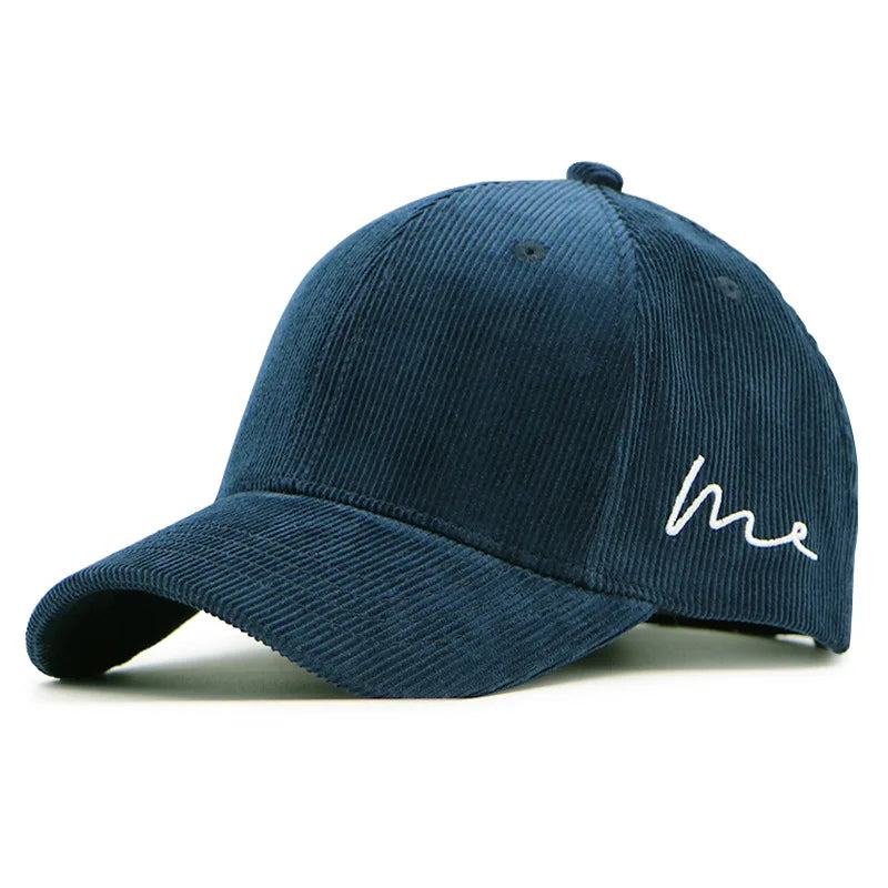 Oversize Corduroy Big Head Baseball Cap