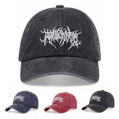 Vintage Washed Punk Embroidered Dad Hat