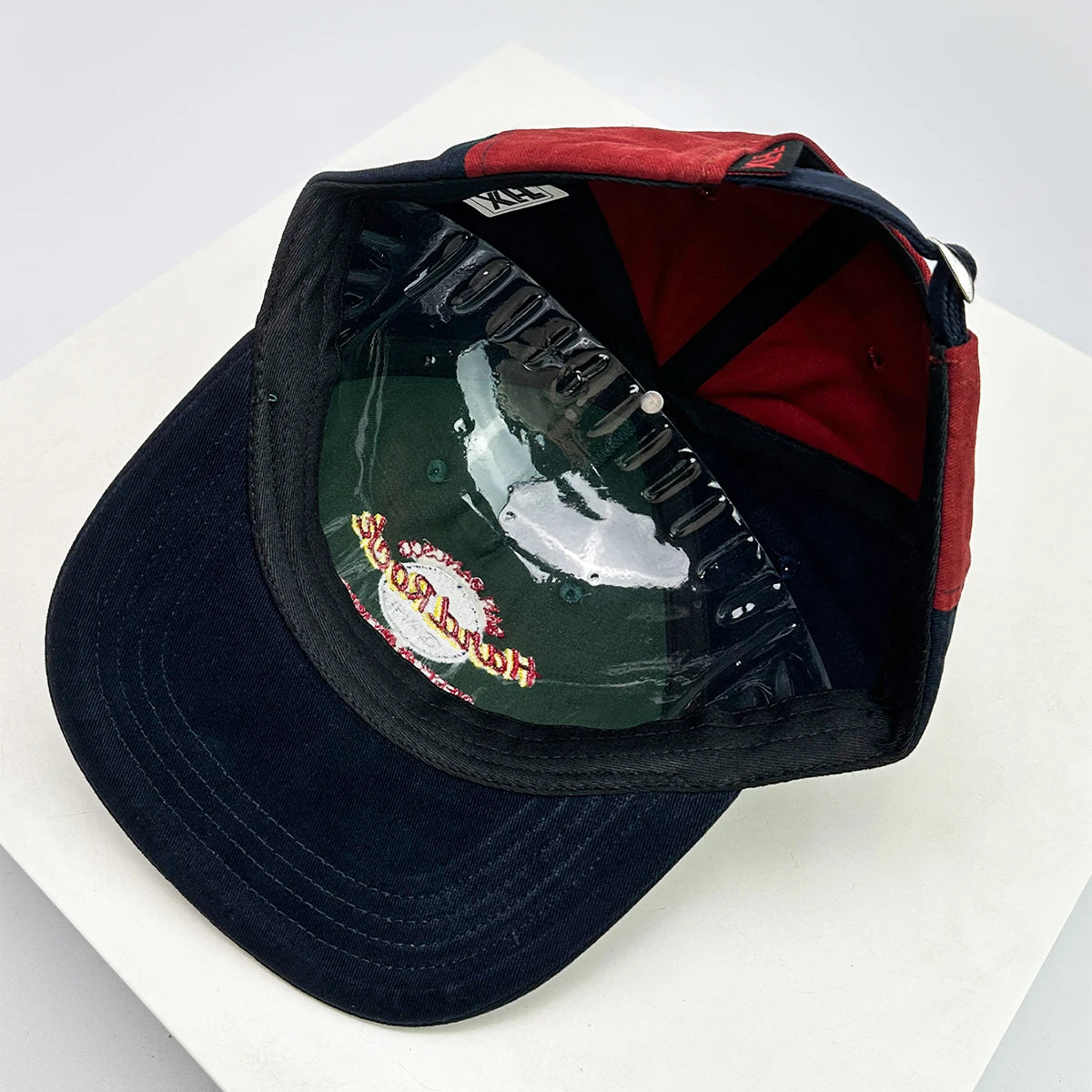 Retro Color Block Letter Embroidery Hip Hop Cap