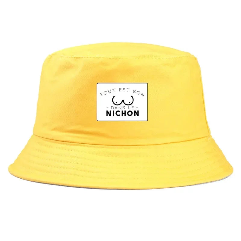 Tout Est Bon Reversible Print Bucket Hat
