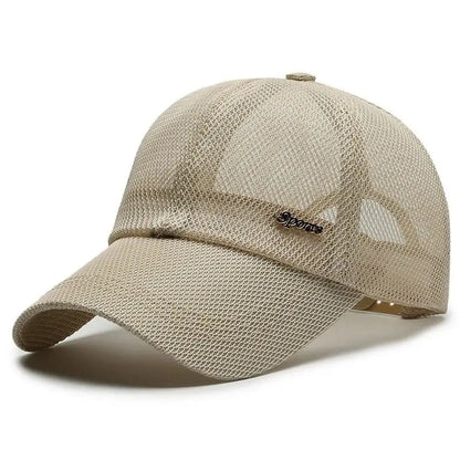 Letter Mesh Breathable Snapback Baseball Cap