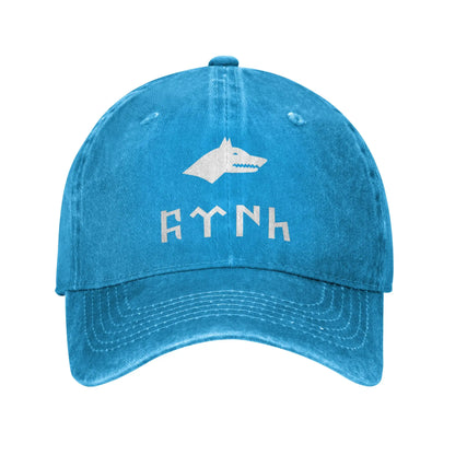 Bozkurt Song Logo Denim Adjustable Baseball Cap