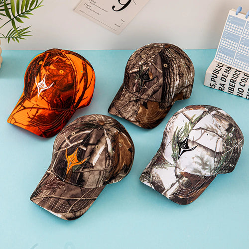 Unisex Leaf Print Camouflage Baseball Cap