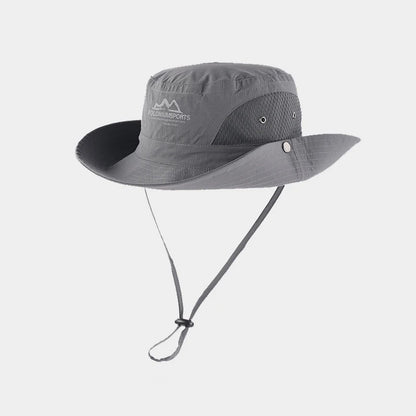 Summer Quick-Dry Drawstring Outdoor Bucket Hat