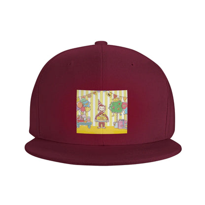 Curious George Monkey Cartoon Casual Snapback Cap