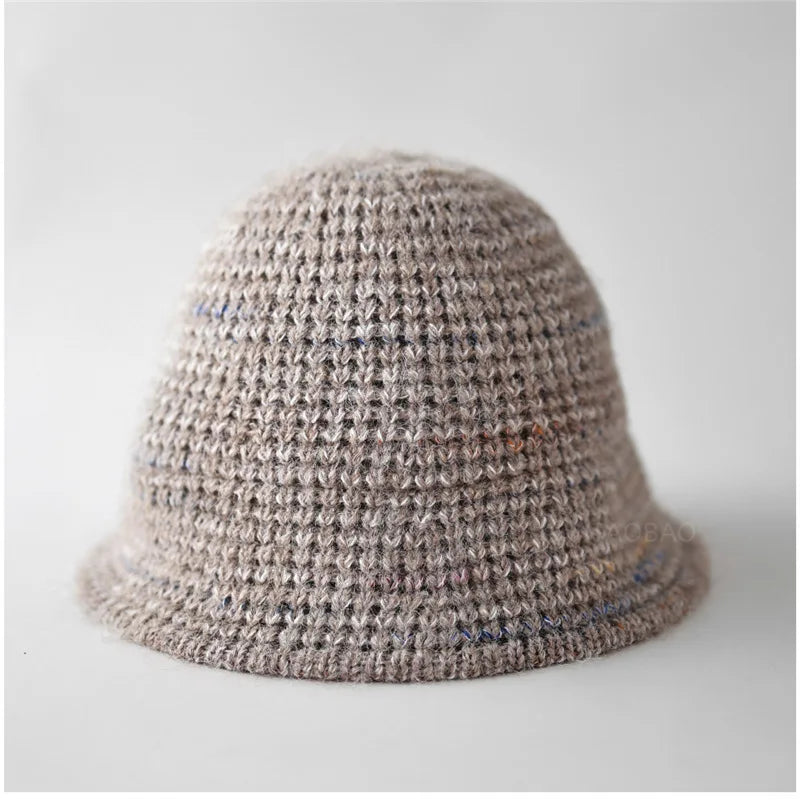 Knitted Wool Ear Protection Bucket Hat