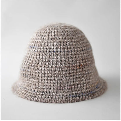 Knitted Wool Ear Protection Bucket Hat