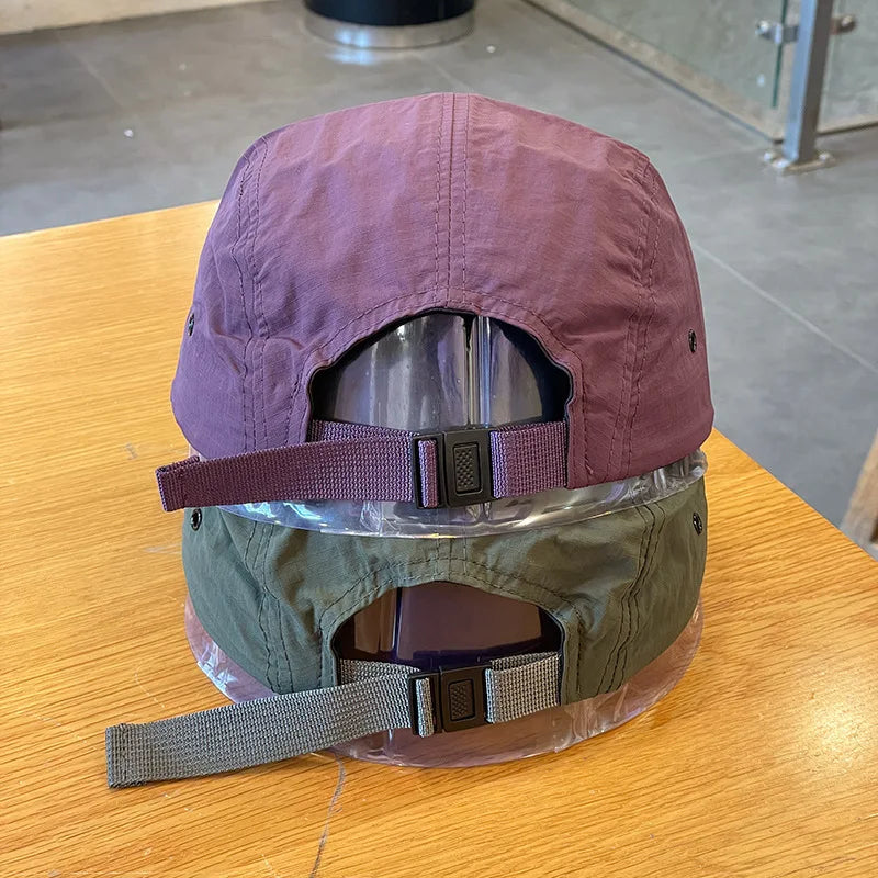 Outdoor Quick Dry Korea Short Brim Snapback Cap