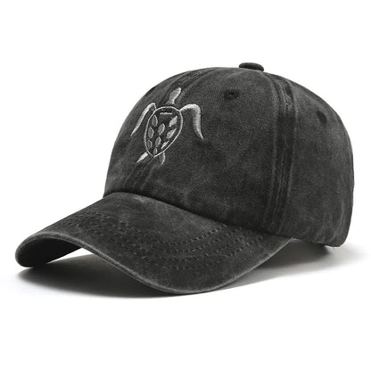 Turtle Embroidery Baseball Cap Unisex