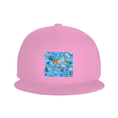Blue Cartoon Dog Kids Style Snapback Cap