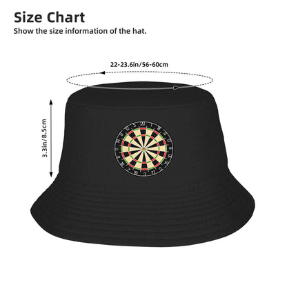 Dartboard Game Retro Graphic Bucket Hat