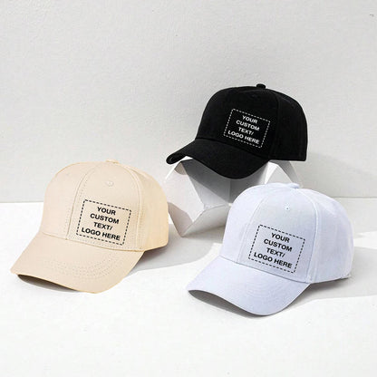 Customized Side Logo Printed Baseball Cap