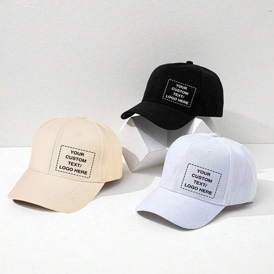 Customized Side Logo Printed Baseball Cap