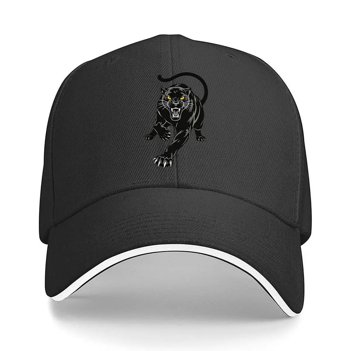 Black Panther Glowing Eyes Streetwear Snapback Baseball Cap
