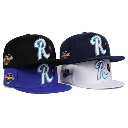 R Letter Embroidery Unisex Street Snapback Cap