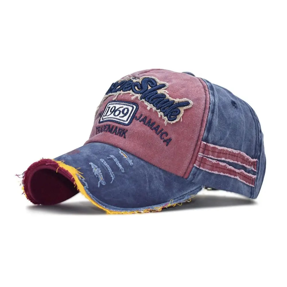 Embroidery Baseball Caps Men Women Retro Washed Cotton