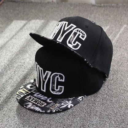 Letter Embroidery Hip Hop Snapback Baseball Cap