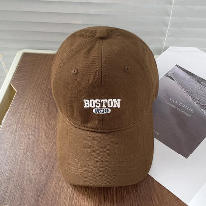 Boston Embroidered Baseball Cap Unisex