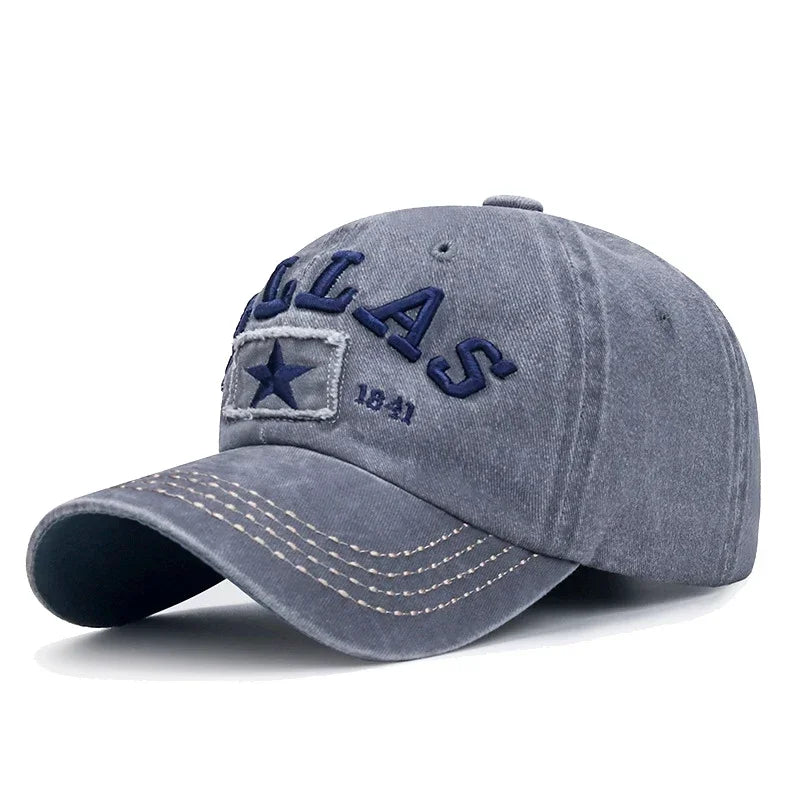 Dallas 3D Embroidered Unisex Snapback Cap