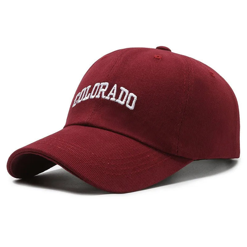 Letters Embroidery Snapback Baseball Cap
