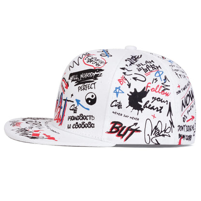 Unisex WHAT Graffiti Printing Hip-hop Hats
