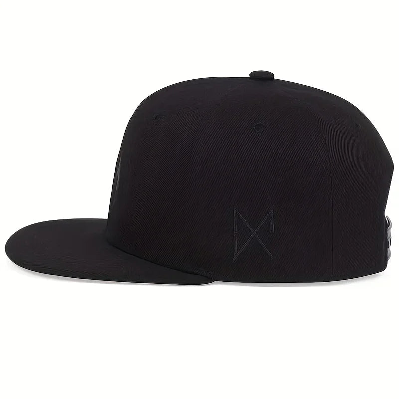 Flame Embroidery Outdoor Sunscreen Snapback Cap