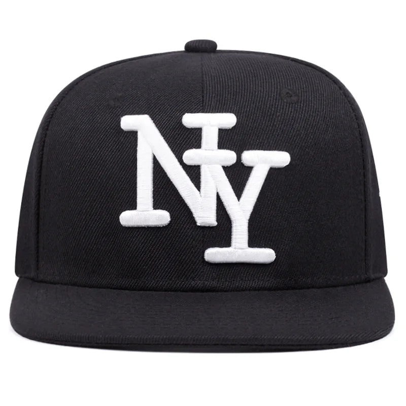 3D Embroidered Letters Y2K Hip Hop Snapback Cap