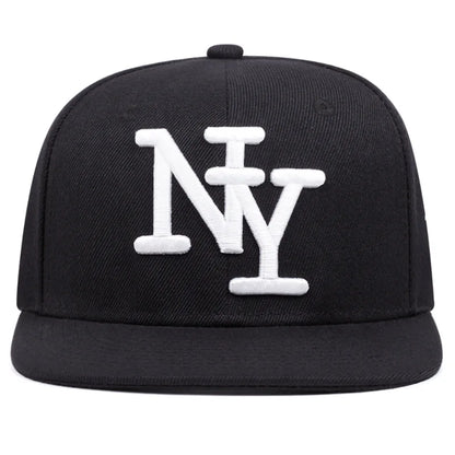 3D Embroidered Letters Y2K Hip Hop Snapback Cap