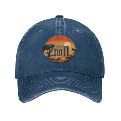 Iran Cultural Design Washed Y2K Baseball Cap