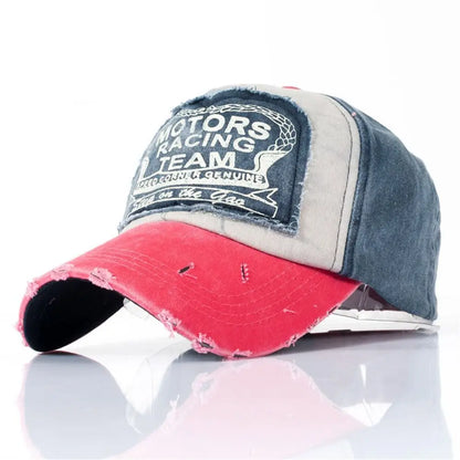 Multicolor Letter Patchwork Baseball Cap