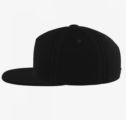 Skeleton Hands Skull Graphic Black Snapback Cap