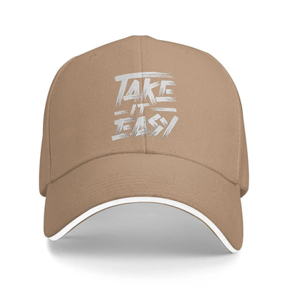 Art Letter Summer Take It Easy Baseball Cap