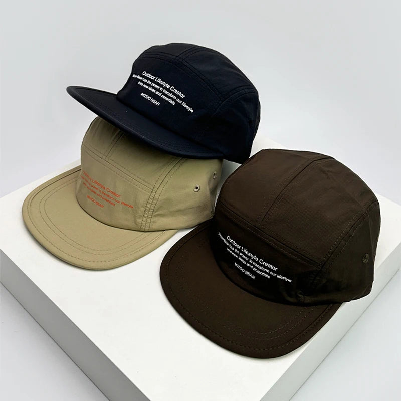 Street Letter Flat Brim Unisex Snapback Cap